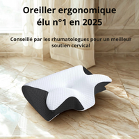 CerviZen : Oreiller Mémoire de Forme pour un Sommeil Réparateur