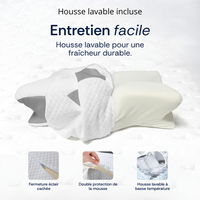 CerviZen : Oreiller Mémoire de Forme pour un Sommeil Réparateur