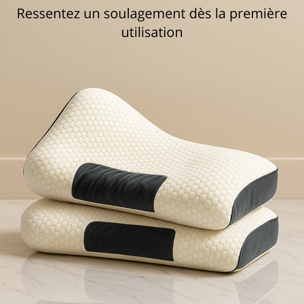 Oreiller ergonomique Sommeil réparateur sans douleurs Cerviform